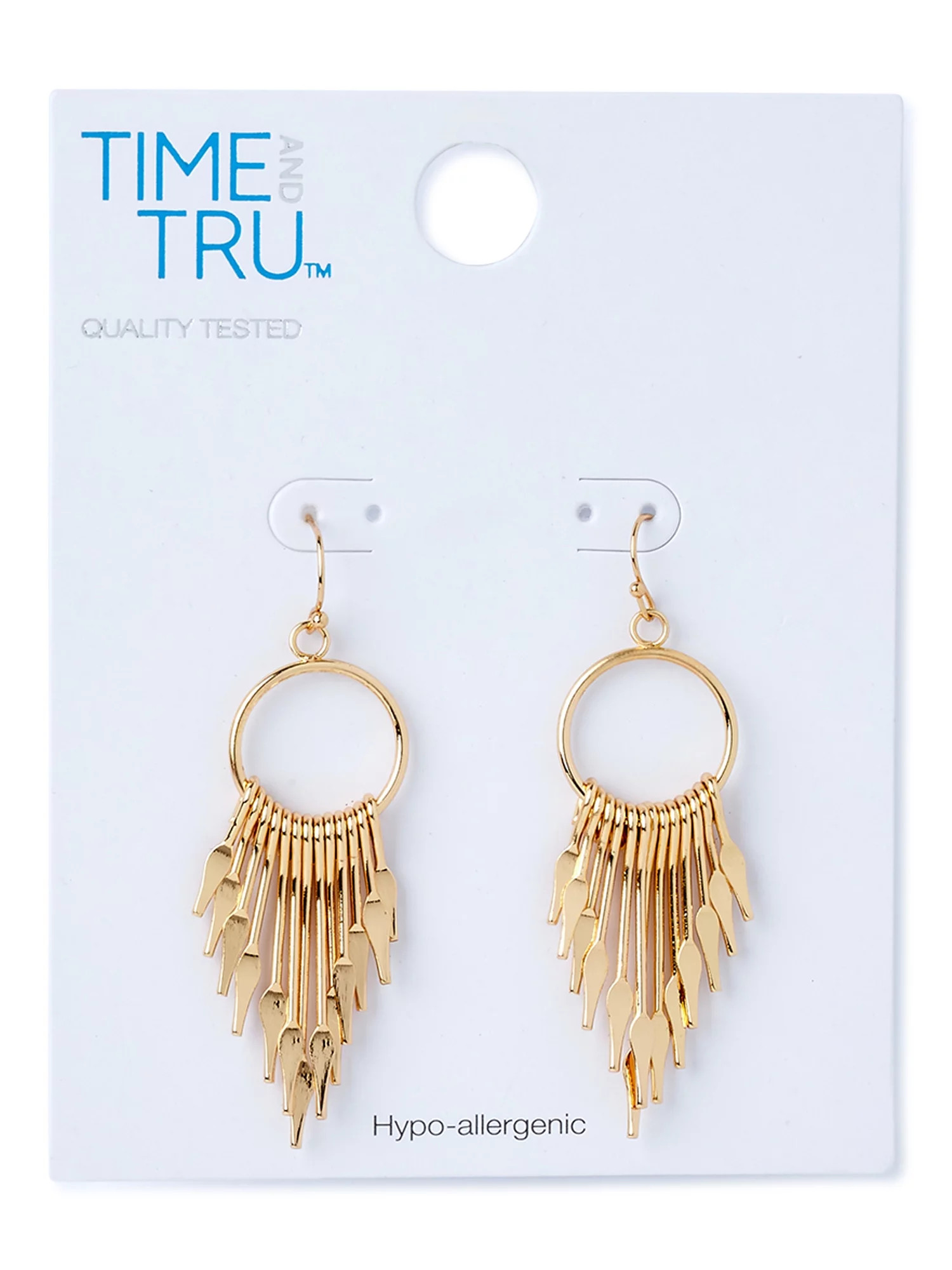 Time And Tru Layered Dangle Earrings | Walmart (US)