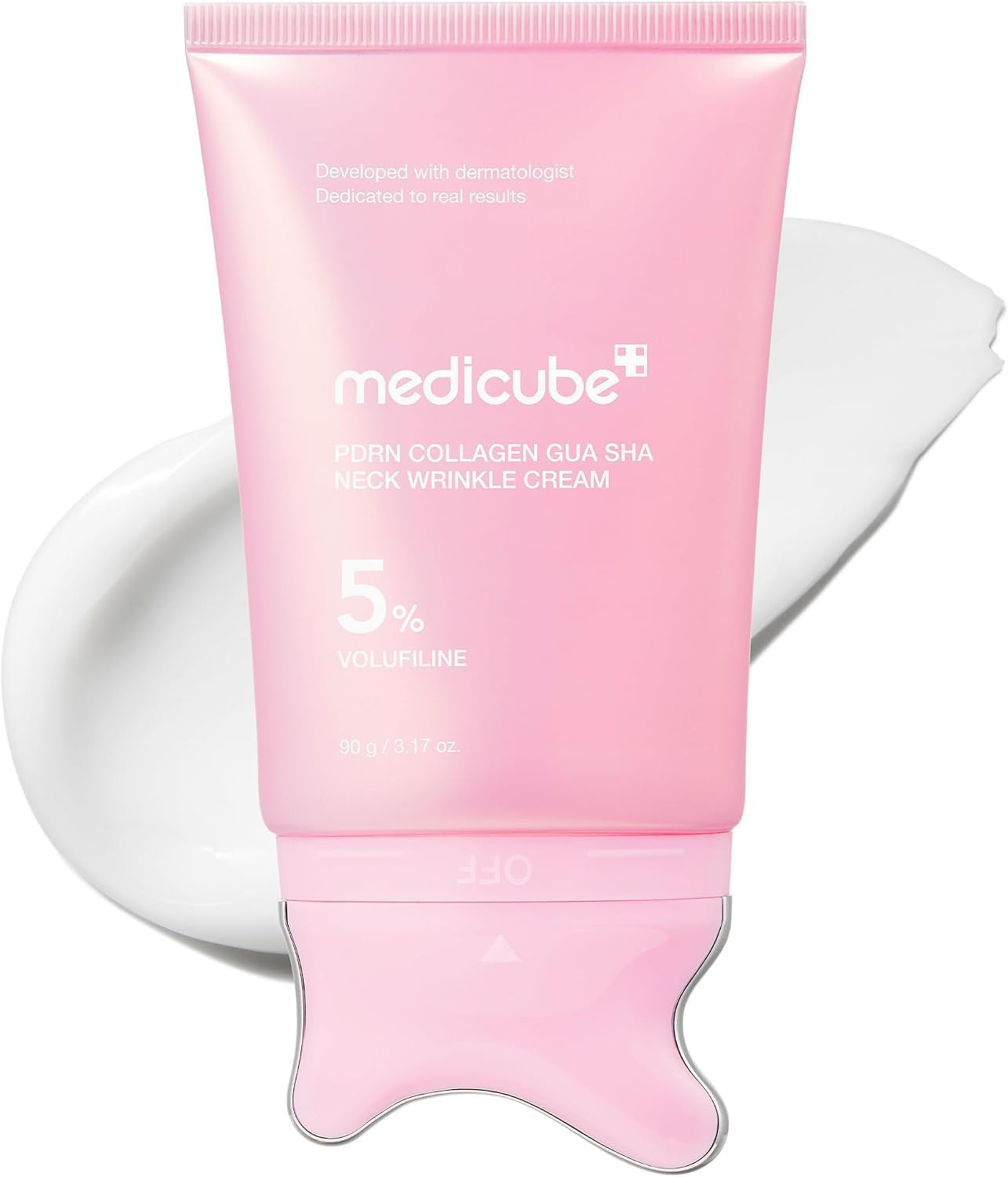 medicube PDRN Collagen Gua Sha Neck Wrinkle Cream - Firming, Contour Care | Amazon (UK)