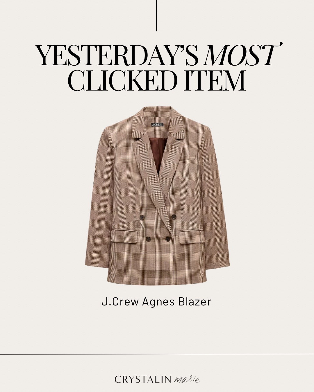 J.Crew Agnes blazer on sale! i’m in the petite 4
