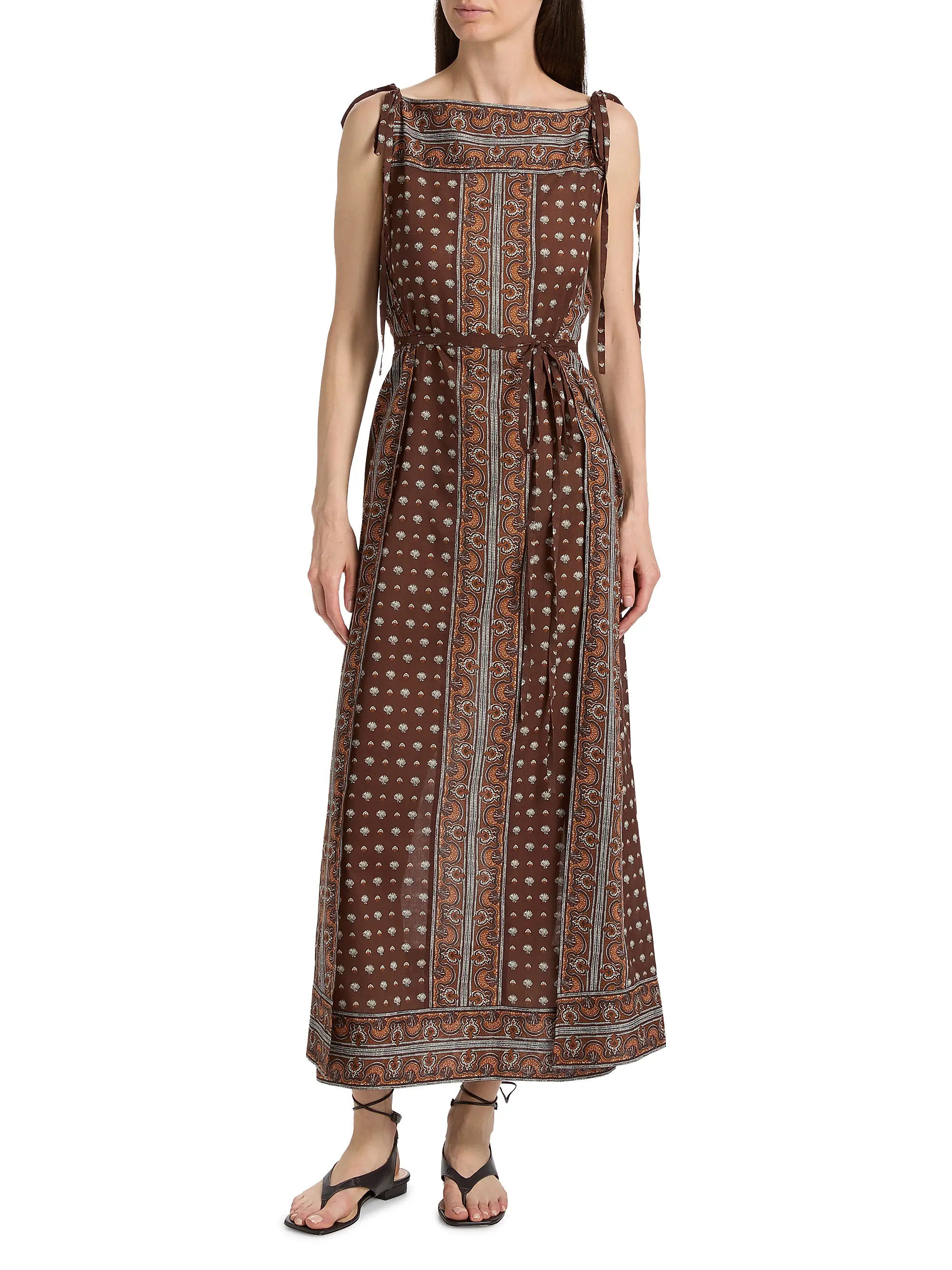 Amarante Shell-Print Cotton Maxi Dress | Saks Fifth Avenue