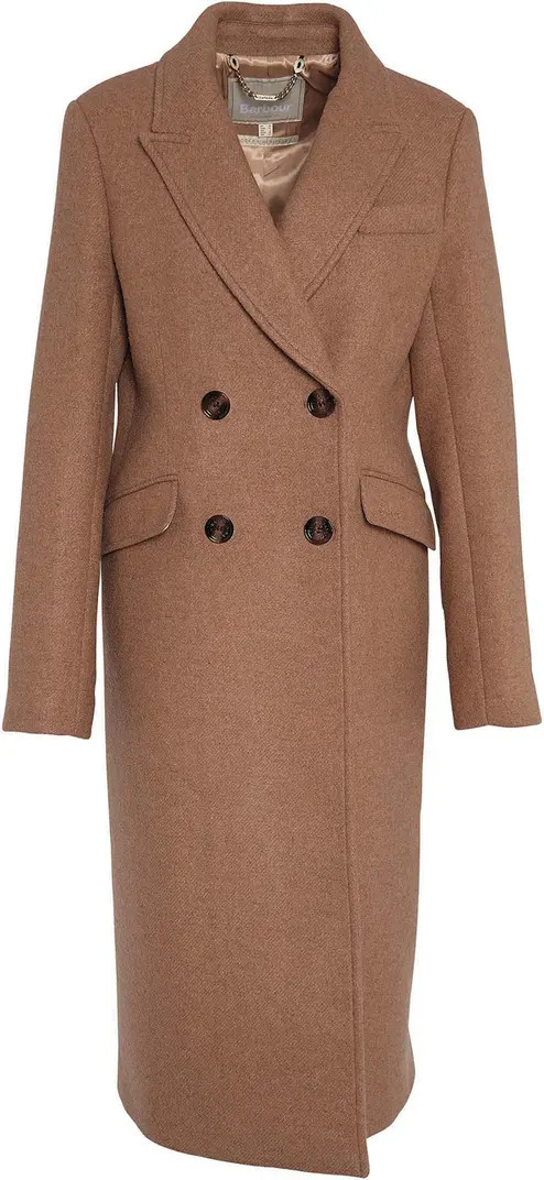 Barbour Marylin Double Breasted Wool Blend Coat | Nordstrom | Nordstrom