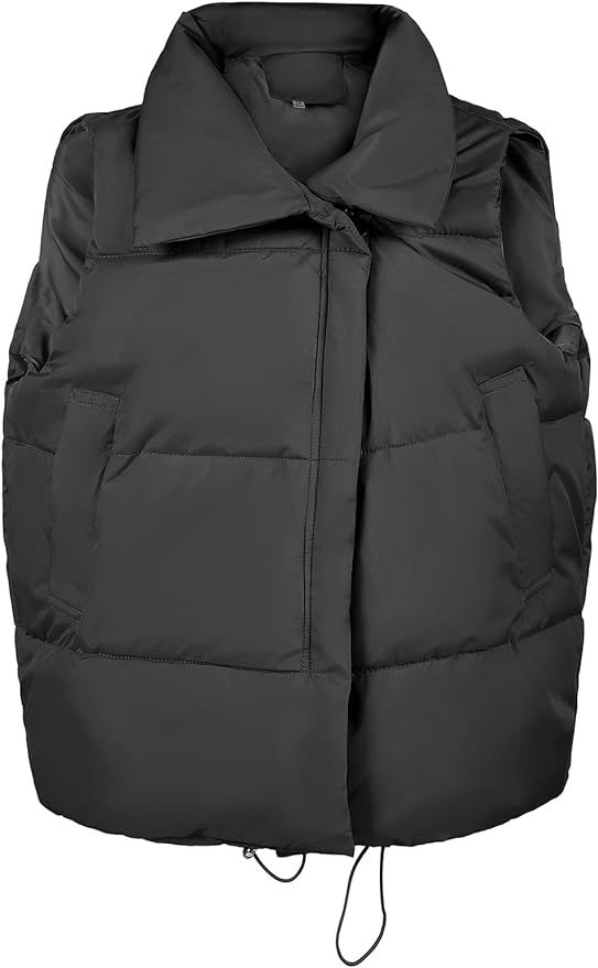 YKR Womens Puffer Vest Sleeveless Quilted Oversized Puffy Vest | Amazon (US)