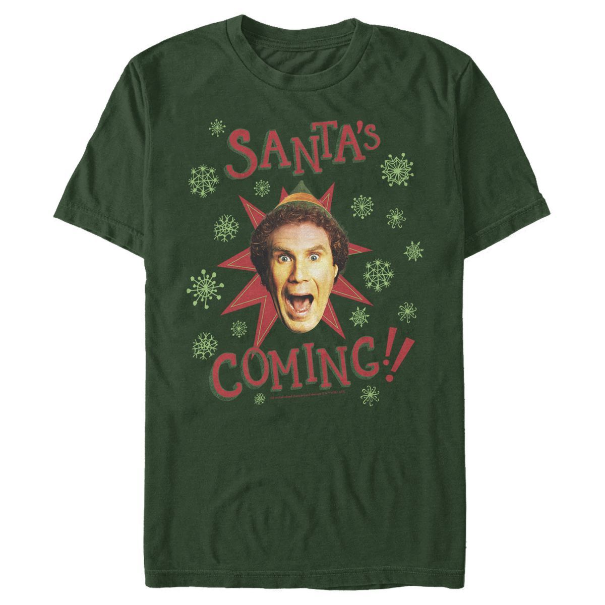 Men's Elf Buddy Santa's Coming T-Shirt | Target