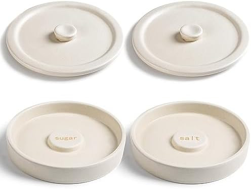 Ceramic Margarita Salt Rimmer with Lid Set of 2 Home Bar Accessories for Seasoning - Rimmers for ... | Amazon (US)