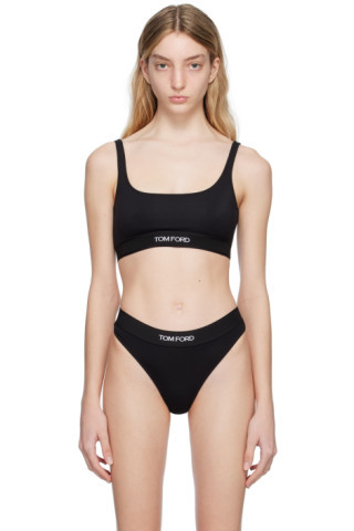 Black Scoop Bra | SSENSE