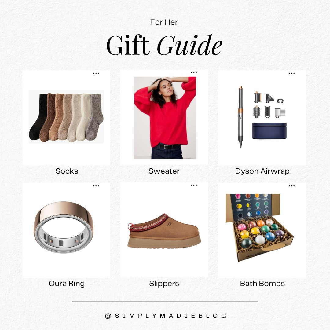 Gift Guide: For Her 🎀

 

#LTKHoliday #LTKCyberWeek #LTKGiftGuide
