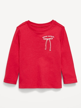 Long-Sleeve Graphic T-Shirt for Toddler Girls | Old Navy (CA)