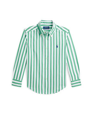 Toddler and Little Boys Plaid Cotton Poplin Shirt | Macy's