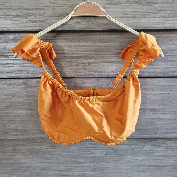 Curve Love Ruffle Strap Underwire Bikini Top | Poshmark
