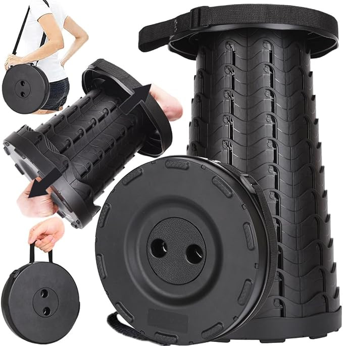 Fishboy Upgraded Collapsible Stool, 400lbs Max Weight, Lightweight But Sturdy, Portable Retractab... | Amazon (US)