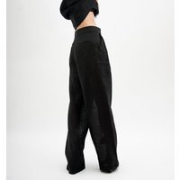 Black Wide Leg Linen Pants With Pleats, High Waisted Women Clothing, Womens Trousers | Etsy (US)