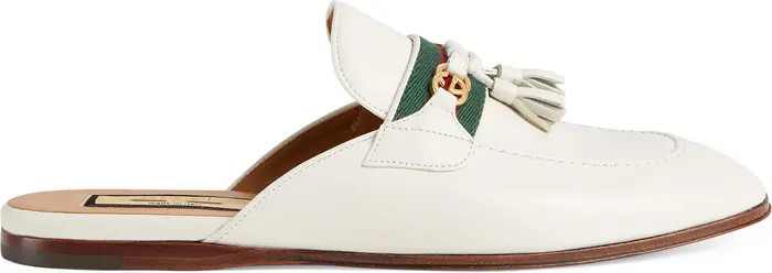 Paride GG Web Tassel Mule | Nordstrom