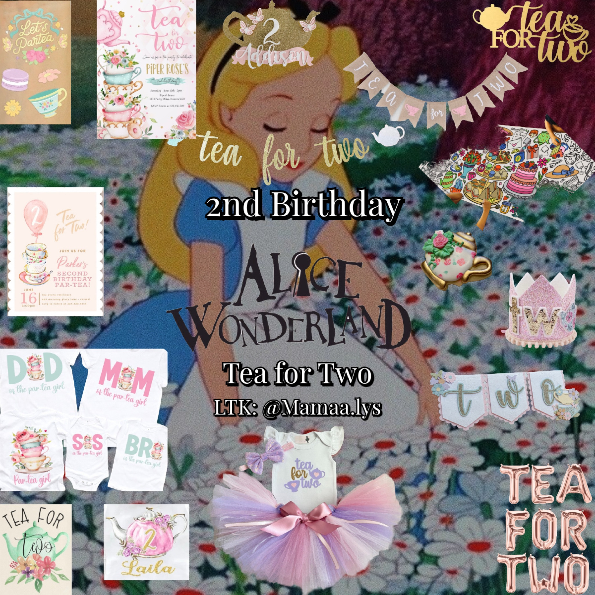 Tea for two 🫖 Alice in wonderland second birthday | Disney second birthday | Second birthday | birthday party | birthday themes 

#LTKFamily #LTKParties #LTKKids