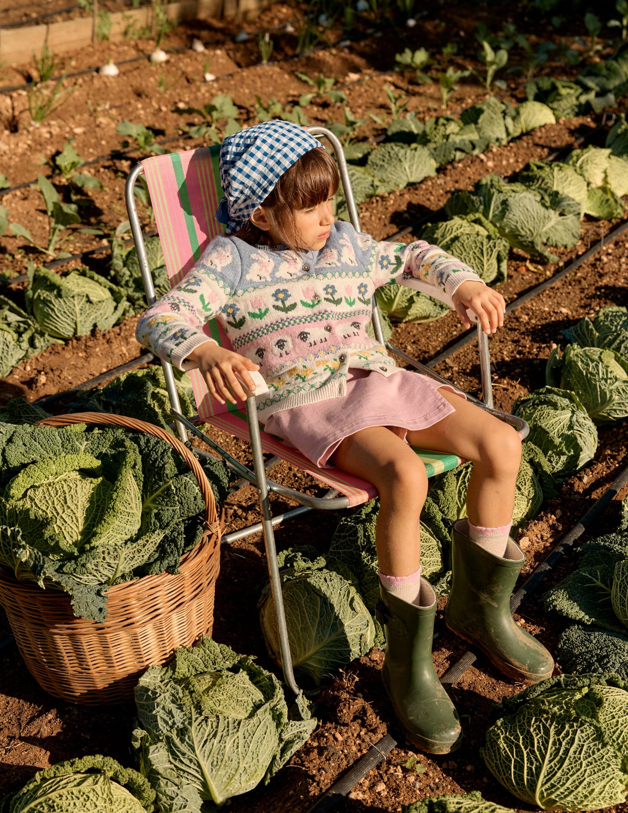 Edie Fair Isle Cardigan-Glacier Blue Bunny Fair Isle | Boden (US)