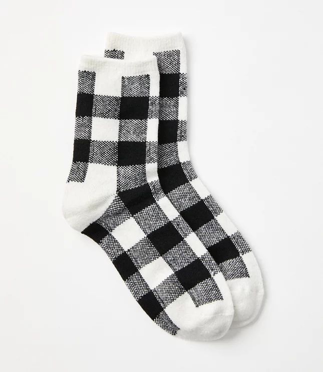 Buffalo Plaid Cozy Socks | LOFT
