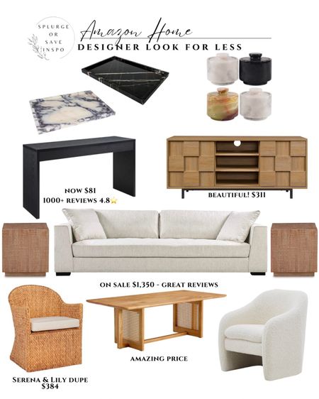Amazon home finds. Modern couch white sofa. White accent chair, modern. Rattan accent chair coastal. Marble decor. Marble home accessories. Black consul table. Wooden side table block. White sofa modern. Modern Media Consol wooden. Wooden coffee table rustic.

#LTKFind #LTKsalealert #LTKhome