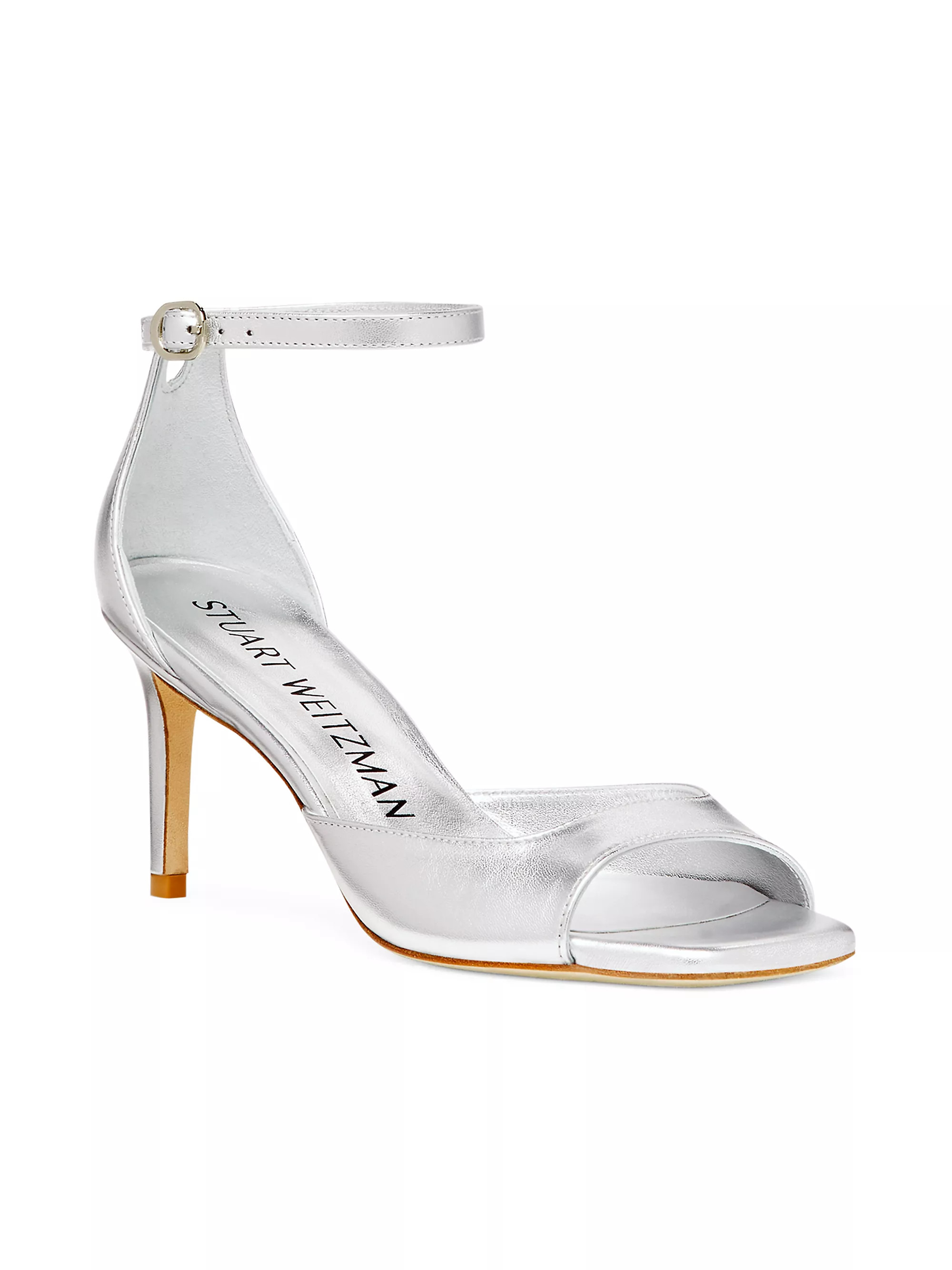 Nudistia 75MM Metallic Leather Sandals | Saks Fifth Avenue