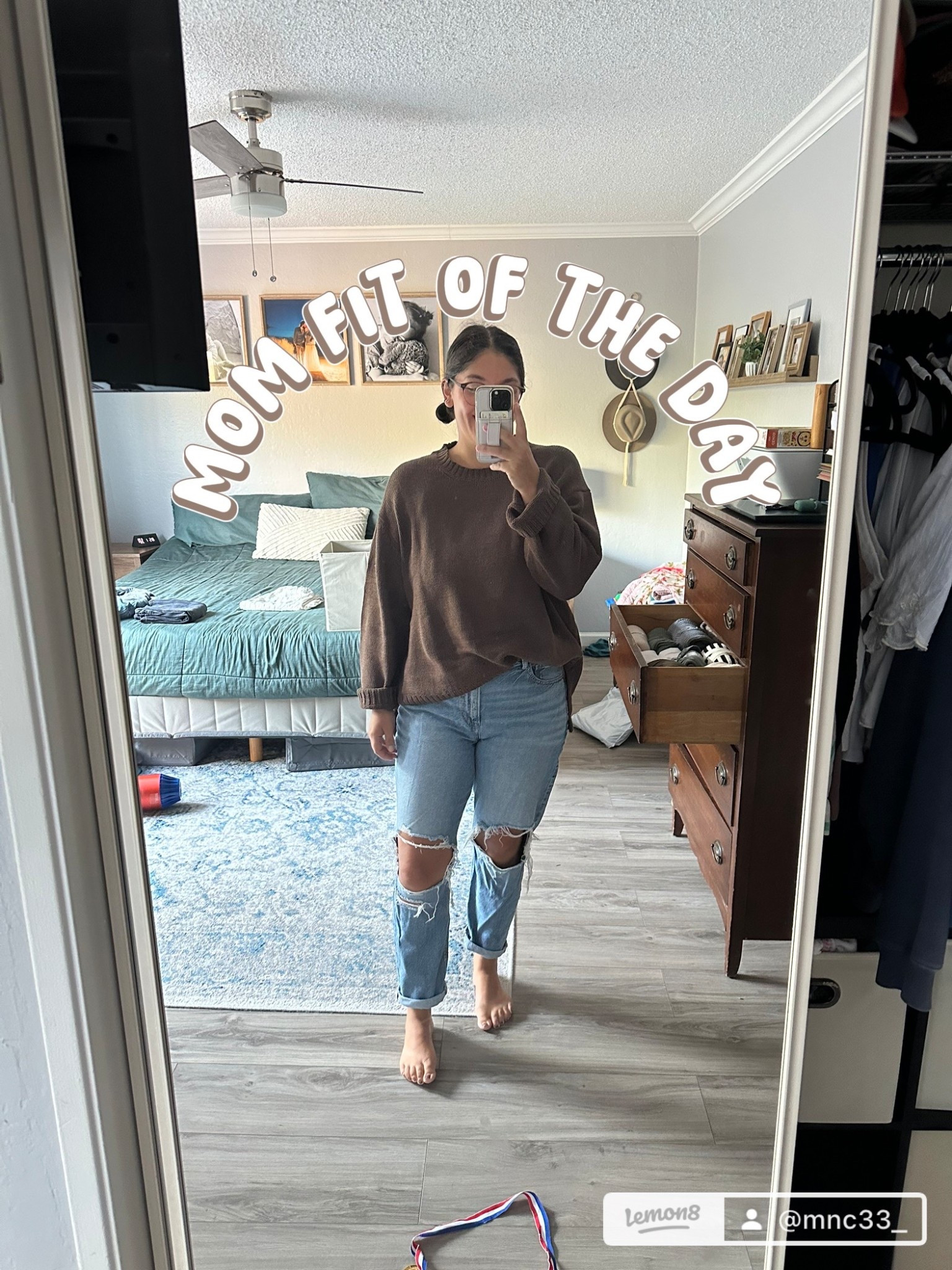 The perfect fall mom outfit! Sweater is a large! 🍂

#LTKStyleTip #LTKMidsize #LTKSeasonal