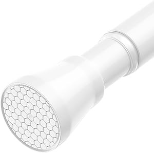 White Tension Curtain Rod for Windows 28 to 48 inch Adjustable Expandable Pressure Spring Curtain... | Amazon (US)
