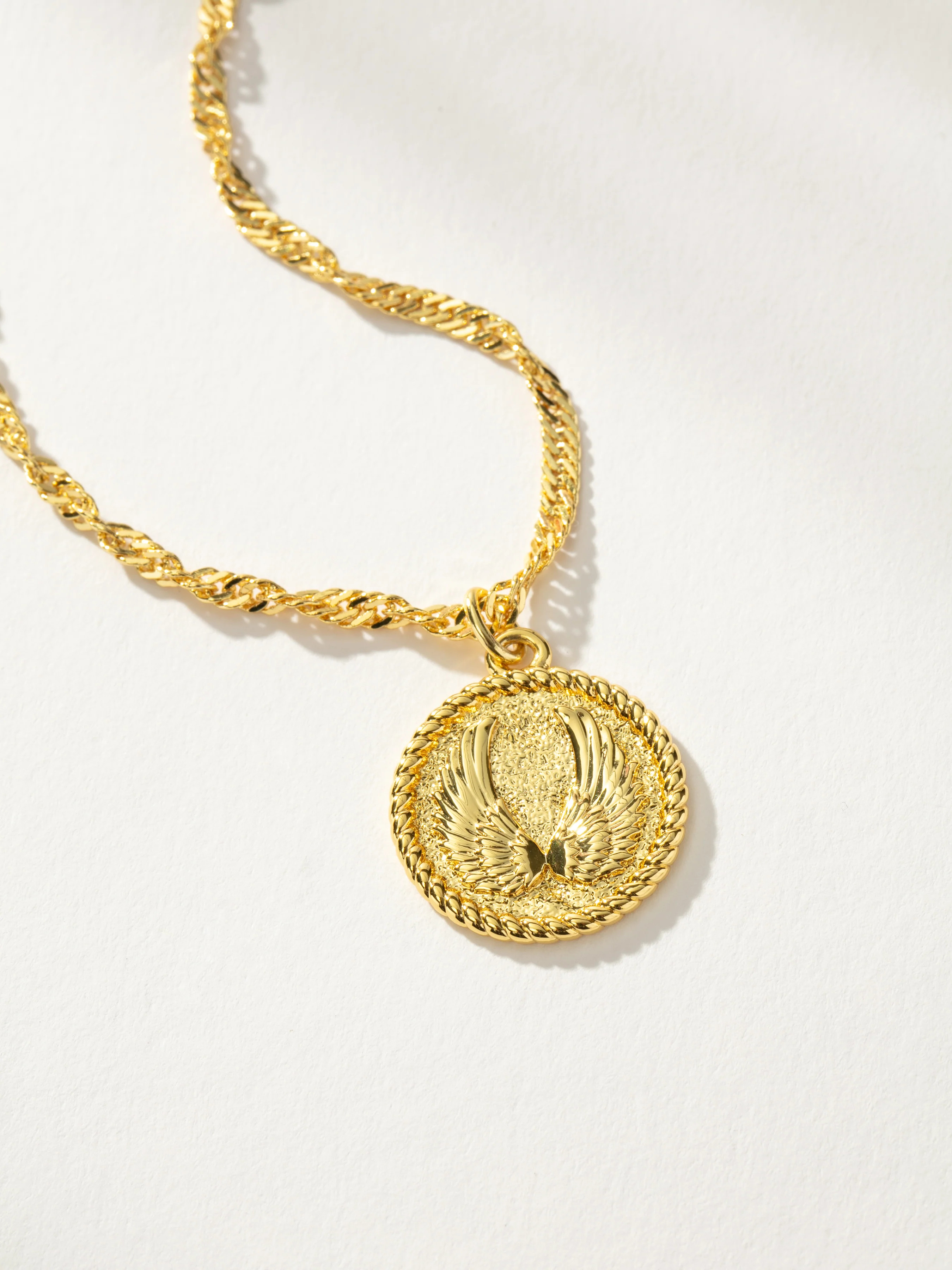 Angel Wings Pendant Necklace in Gold | Uncommon James | Uncommon James