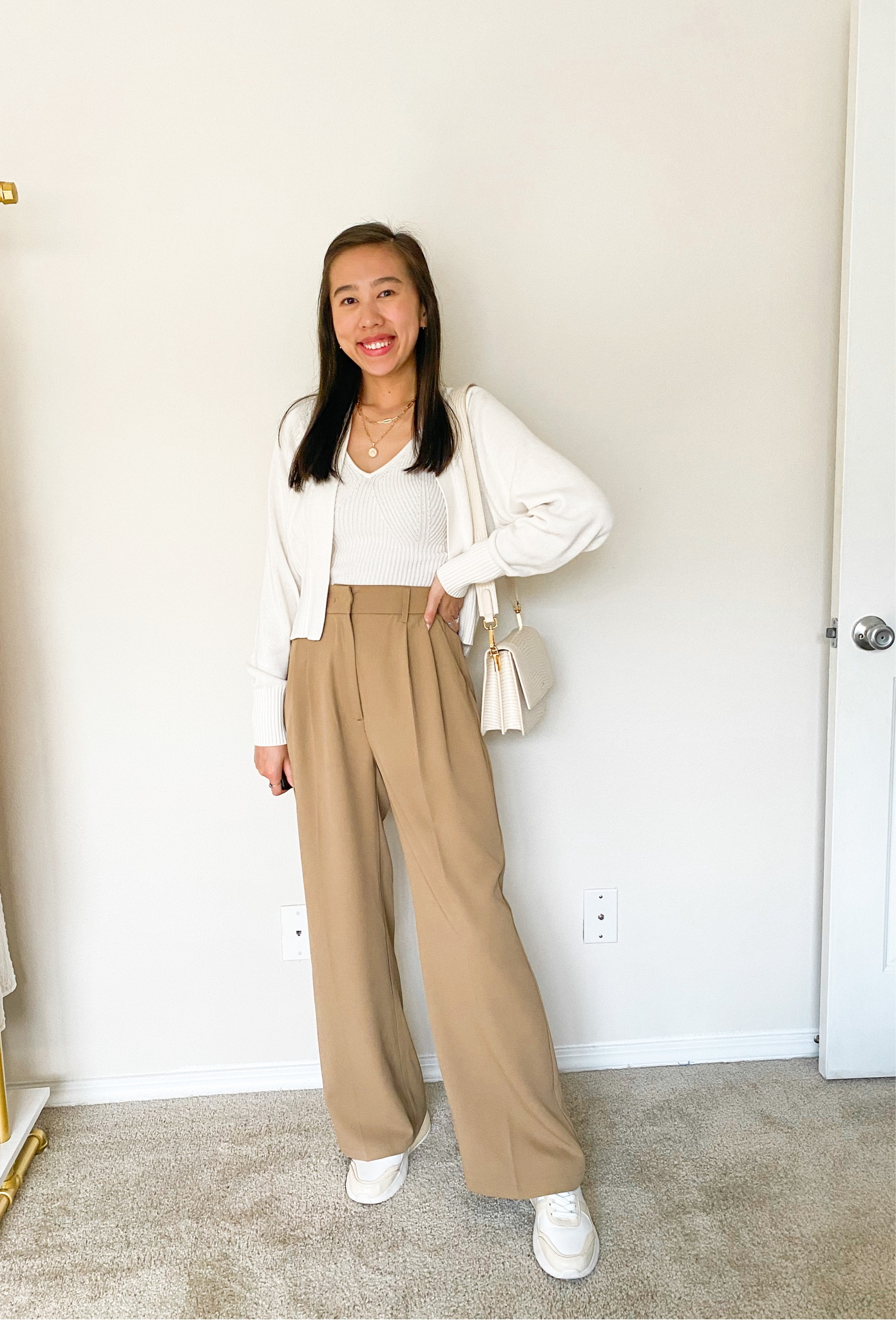 Top + cardi set (XS), pants (XS), trousers, wide leg pants, amazon fashion, amazon outfit, amazon workwear, spring outfit 

#LTKstyletip #LTKunder50 #LTKSeasonal