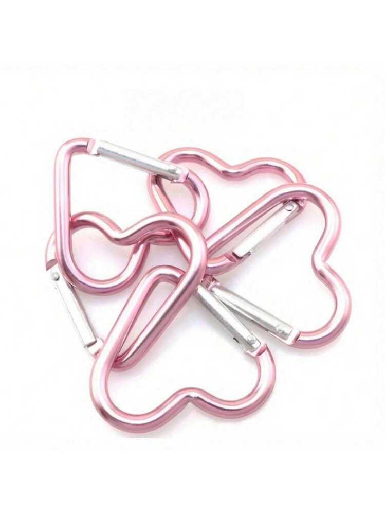 Heart-Shaped Snap Hook, Aluminum Alloy Carabiners For Men And Women, Use For Outdoor Climbing, Backpack, Daily Wear, Fishing Hiking Traveling And Sports Keychain Clip,For Jewelry Making Crocheting Crafts Arts Backpack Decor,Luxury Handbag Accessory,Valentine's Day,Fashion Jewelry Accessories,Couples Birthday & Holiday Gifts,Suitable For Bag Charm Car Keys | SHEIN