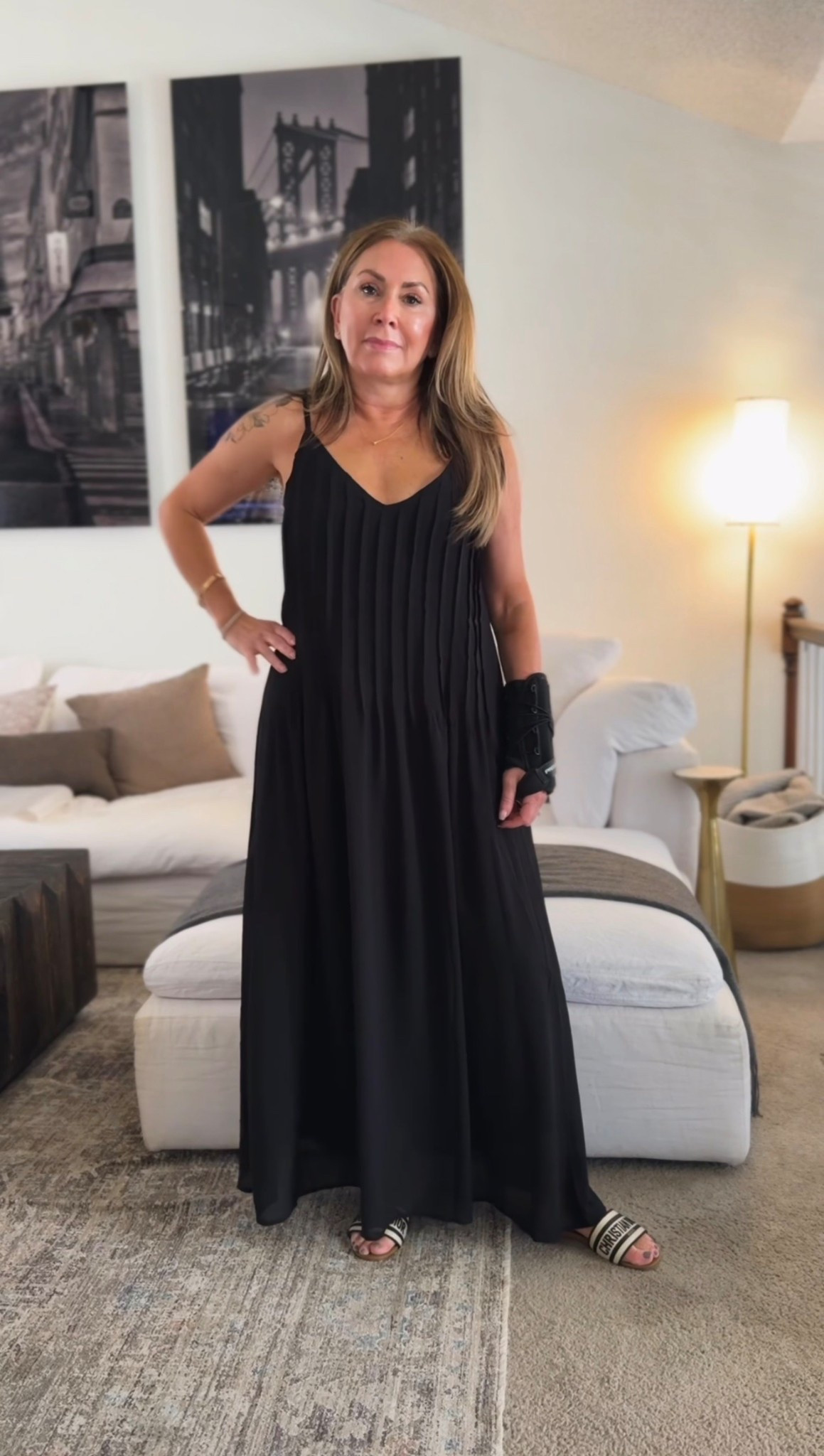 Easy Amazon find 🖤 This flowy black maxi dress is lightweight, comfortable, and so versatile. Perfect for dressing up or keeping it casual with slides. Such a great staple piece for summer, travel, or date night. 

Amie pagan, spring dress, Amazon fashion, resort wear 

#LTKootd #LTKSeasonal #LTKTravel