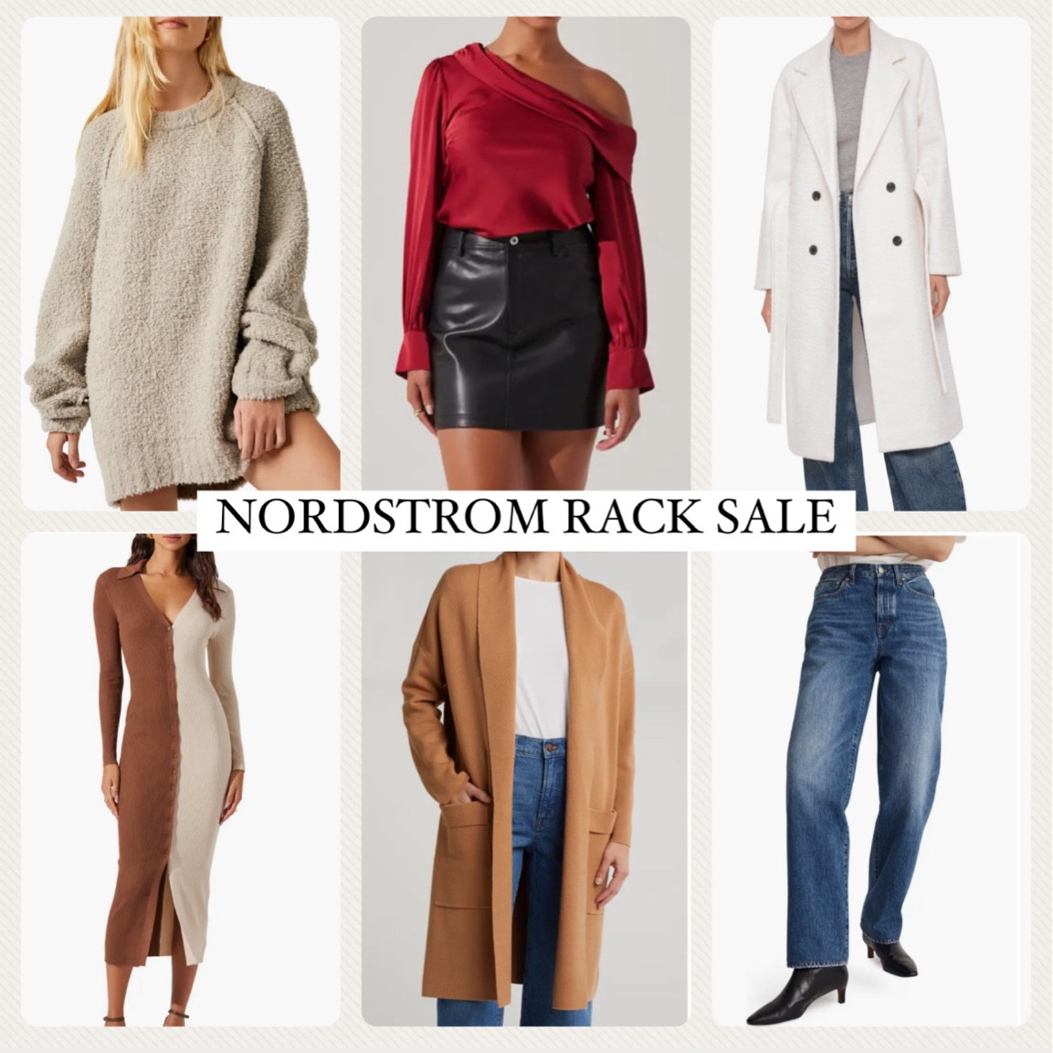 Nordstrom rack sale finds ! Fall dress, jeans, sweaters, coats all on sale ! Perf for holiday parties and family photos ! 

Fall outfits 
Fall outfit ideas 
Nordstrom 
Nordstrom rack 

Comment SHOP below to receive a DM with the link to shop this post on my LTK ⬇ https://liketk.it/4VrGE #ltkholiday #ltksalealert #ltkgiftguide

#LTKHoliday #LTKGiftGuide #LTKCyberWeek