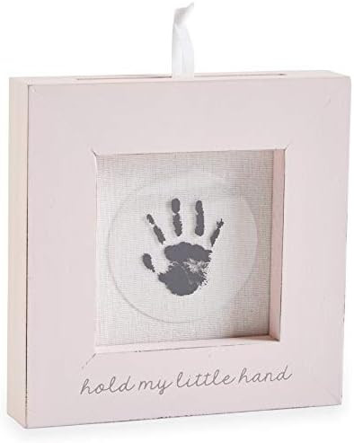 Mud Pie Pink Hand and Foot Print Frame, 6.50" Length x 6.50" Height x 1.25" Width | Amazon (US)