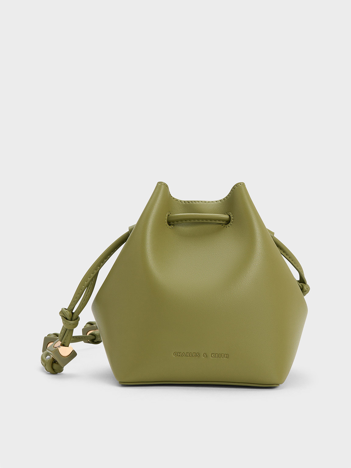 Cube Knotted Bucket Bag
 - Pistachio | Charles & Keith US