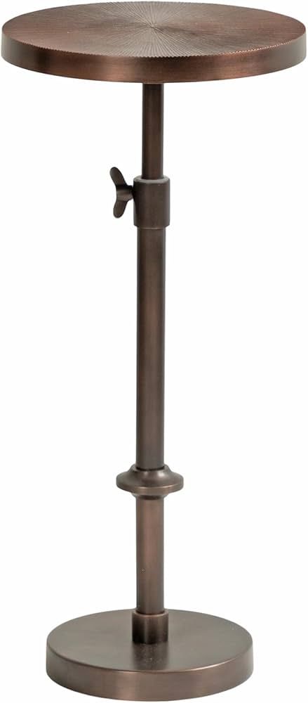 Kate and Laurel Engles Traditional Adjustable-Height Pedestal Drink Table, 10 x 10 x 30, Bronze, ... | Amazon (US)
