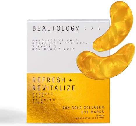 24K Gold Collagen Eye Masks, Natural, Non-Toxic Dark Circles and Puffy Eyes Treatment, Skin Firmi... | Amazon (US)