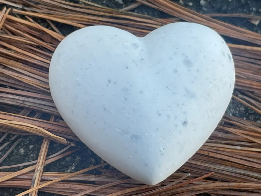 Cremation Stone, Heart Memorial Stone, Heart Urn, Puffy Heart Stone, Non -Resin Item | Etsy (US)