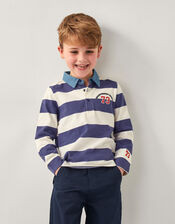 Stripe Long Sleeve Rugby Shirt Blue | Monsoon (UK)