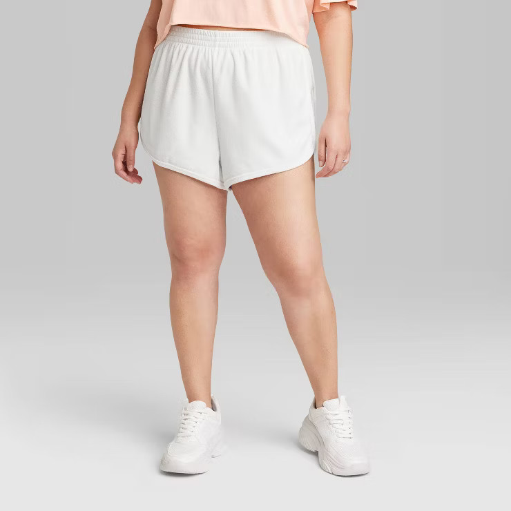 Women's High-Rise Towel Terry Dolphin Shorts - Wild Fable™ | Target