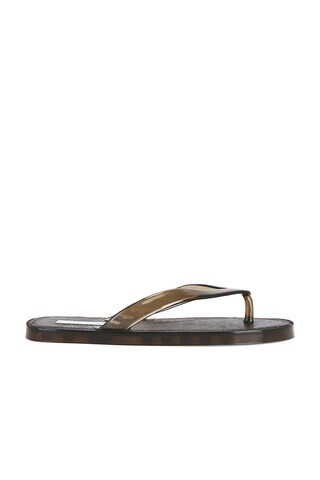 St. Agni Jelly Flip Flop in Charcoal | FWRD 