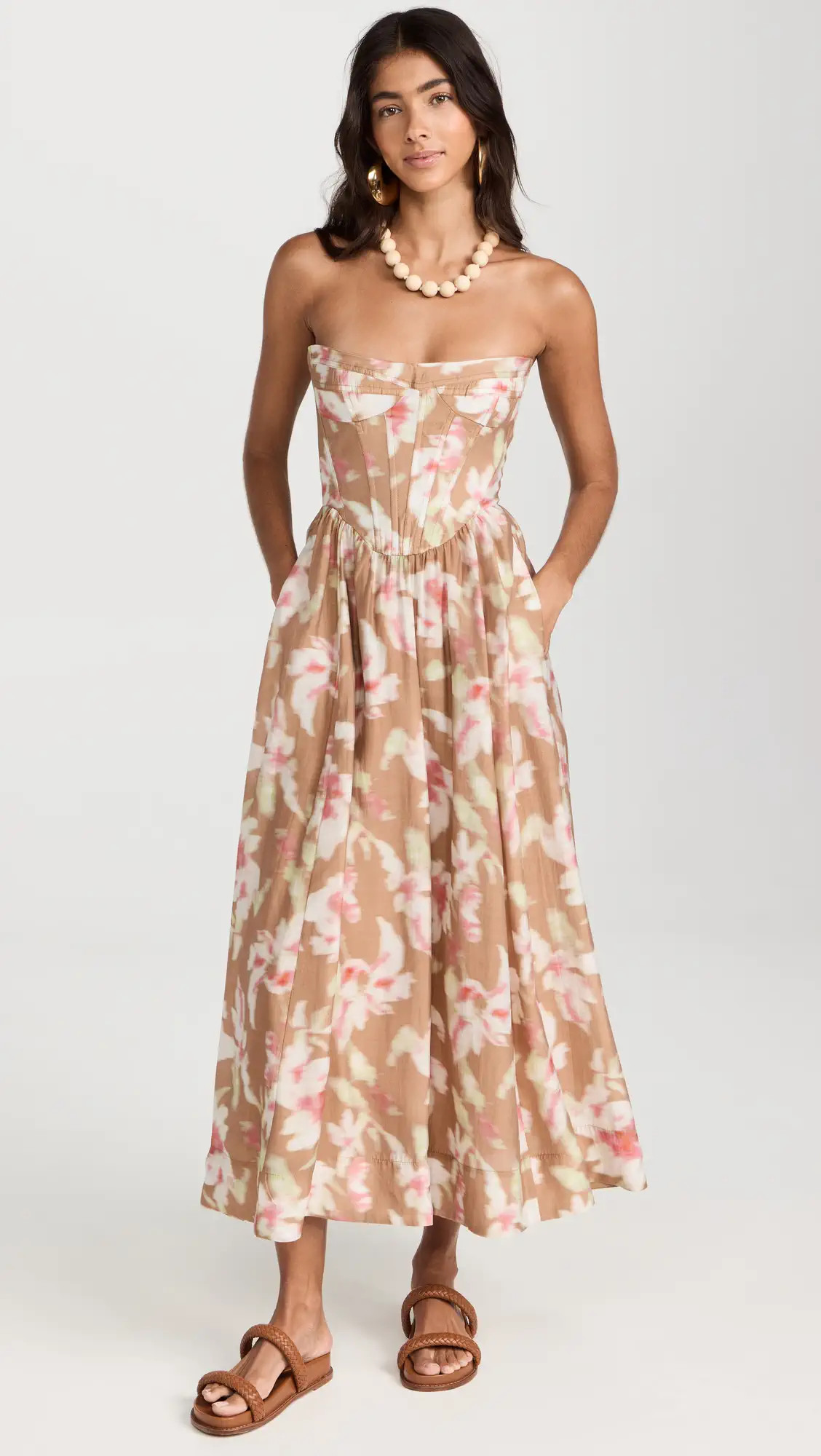 BARDOT Lola Corset Midi Dress | Shopbop | Shopbop