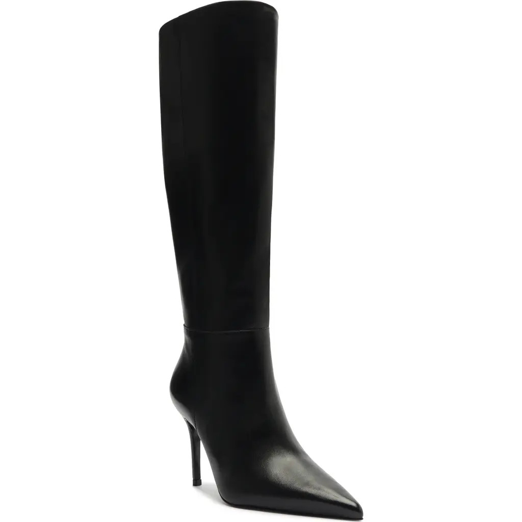 Schutz Mikki Up Knee High Boot in Black at Nordstrom, Size 9.5 | Nordstrom