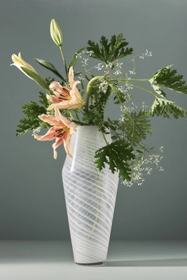 Mera Soda Lime Glass Swirl Vase | Anthropologie (UK)