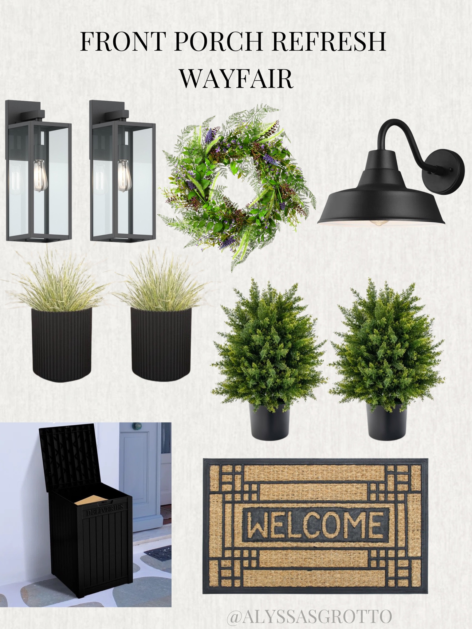 Wayfair sale. Front porch refresh, front porch. Front entryway. Spring refresh 

#LTKhome #LTKSeasonal #LTKsalealert