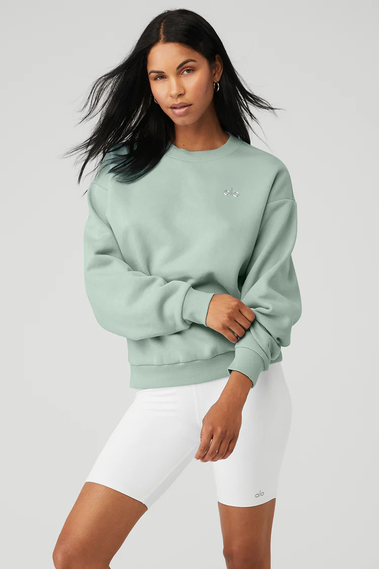 Accolade Crew Neck Pullover - Icy Sage | Alo Yoga (US)