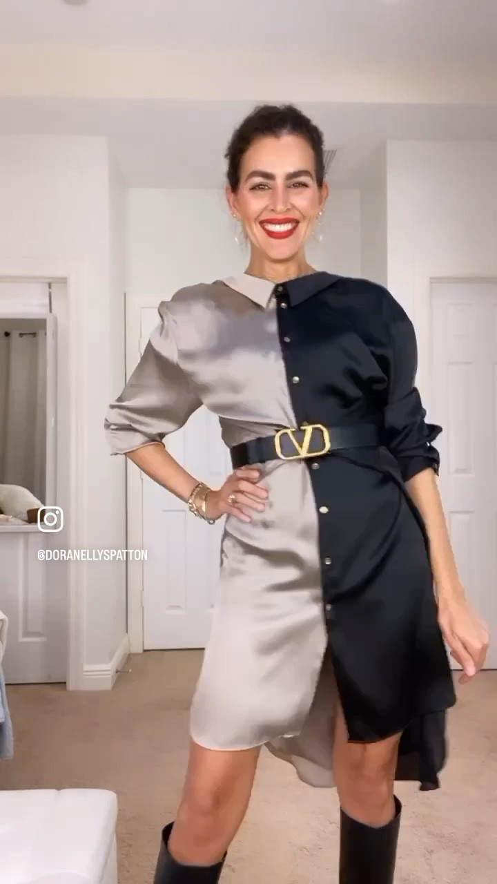 Wearing a size 85cm in the belt, to be able to wear it on my hips. These shirts sold out, but adding similar ones. Boots are old Prada, adding more affordable available options. Lipstick is Ruby woo from mac. 

#LTKstyletip #LTKSeasonal #LTKGiftGuide