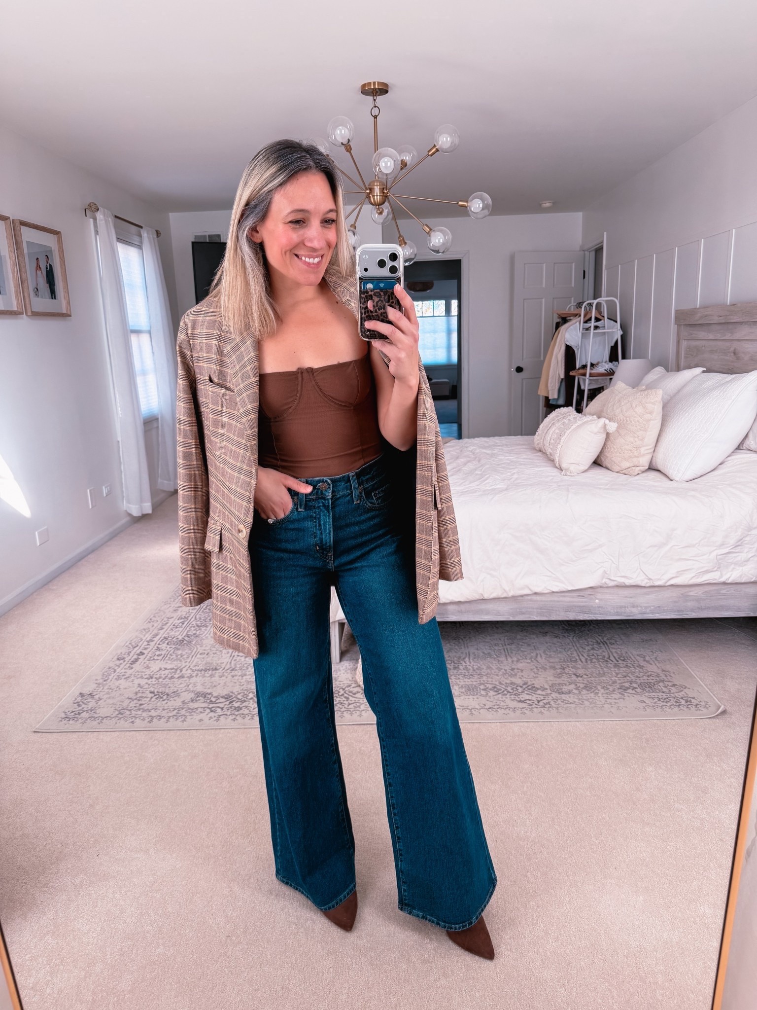 Valentine’s Day outfit?! I think so!

Perfect for any Date night outfit. This bodysuit is too dang cute as soon as I saw it I knew I had to have it! 

Blazer. Bodysuit. Wide leg jeans  

#LTKValentine #LTKgrwm #LTKootd