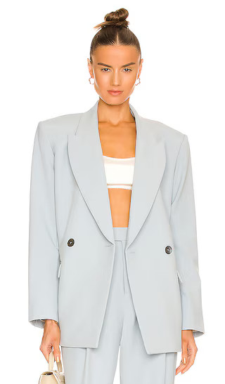 Kaya Blazer in Light Blue | Revolve Clothing (Global)