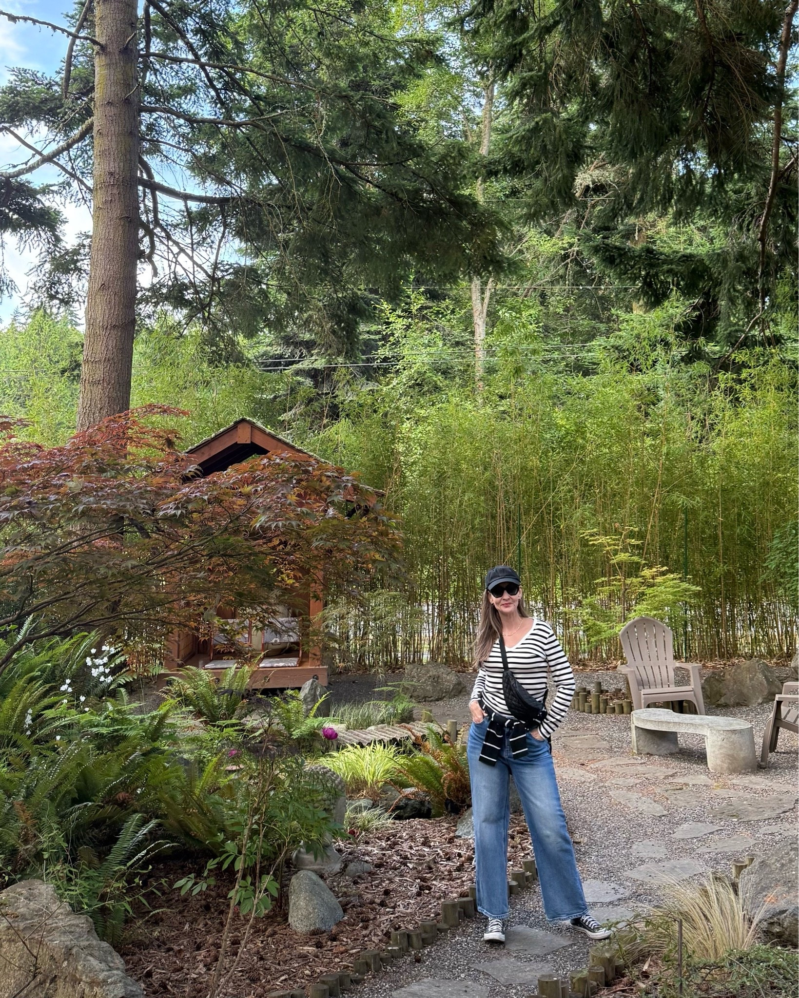 Casual ootd. #casual #travel #sightseeingootd #stretchjeans #stripes

#LTKootd #LTKSeasonal #LTKTravel