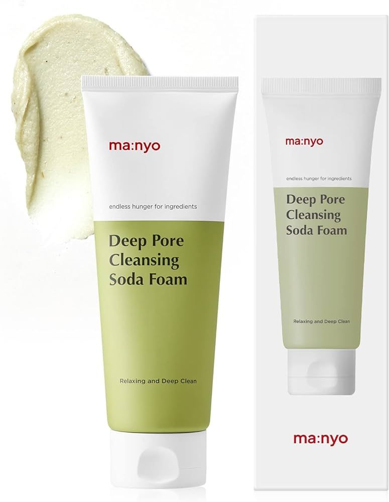 ma:nyo Deep Pore Cleansing Soda Foam Daily Face Wash, Non Irritating, with Vitamin C, Chamomile f... | Amazon (US)