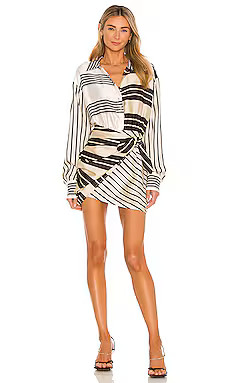 L'Academie The Kamille Mini Dress in Multi Stripe from Revolve.com | Revolve Clothing (Global)
