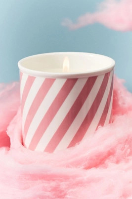 Gourmand Cotton Candy Ceramic Ice Cream Pint Candle | Anthropologie (UK)
