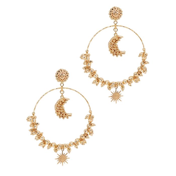 Soru Jewellery Luna Mega 24ct Gold-plated Hoop Earrings | Harvey Nichols (Global)