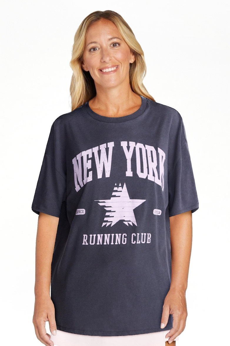 No Boundaries Washed Graphic Boyfriend Tee, Women's XXS-XXL | Walmart (US)